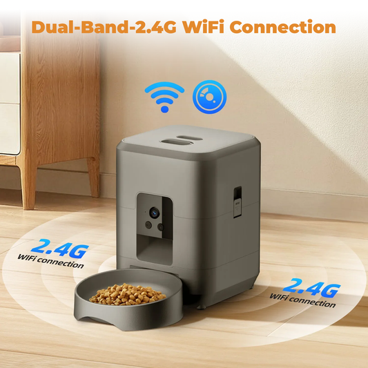 SMART AUTOMATIC PET FEEDER WITH WIFI, VIDEO & VOICE MESSAGING