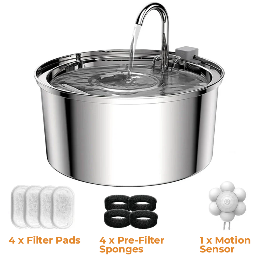 STAINLESS STEEL 3.2L PET WATER FOUNTAIN