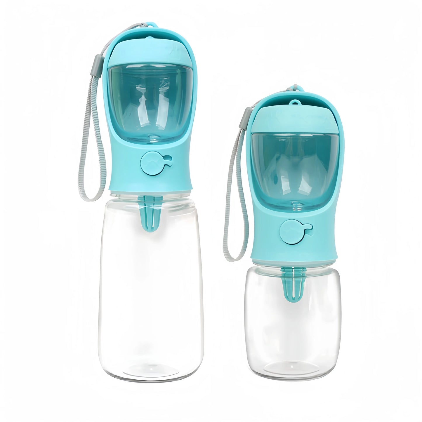 PORTABLE PET WATER BOTTLE WITH FOOD COMPARTMENT & DISPENSER