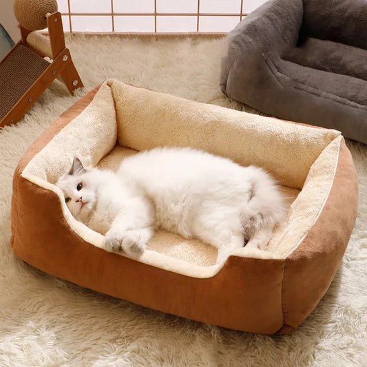 SOFT ORTHOPEDIC PET BED WITH ANTI-SLIP BOTTOM
