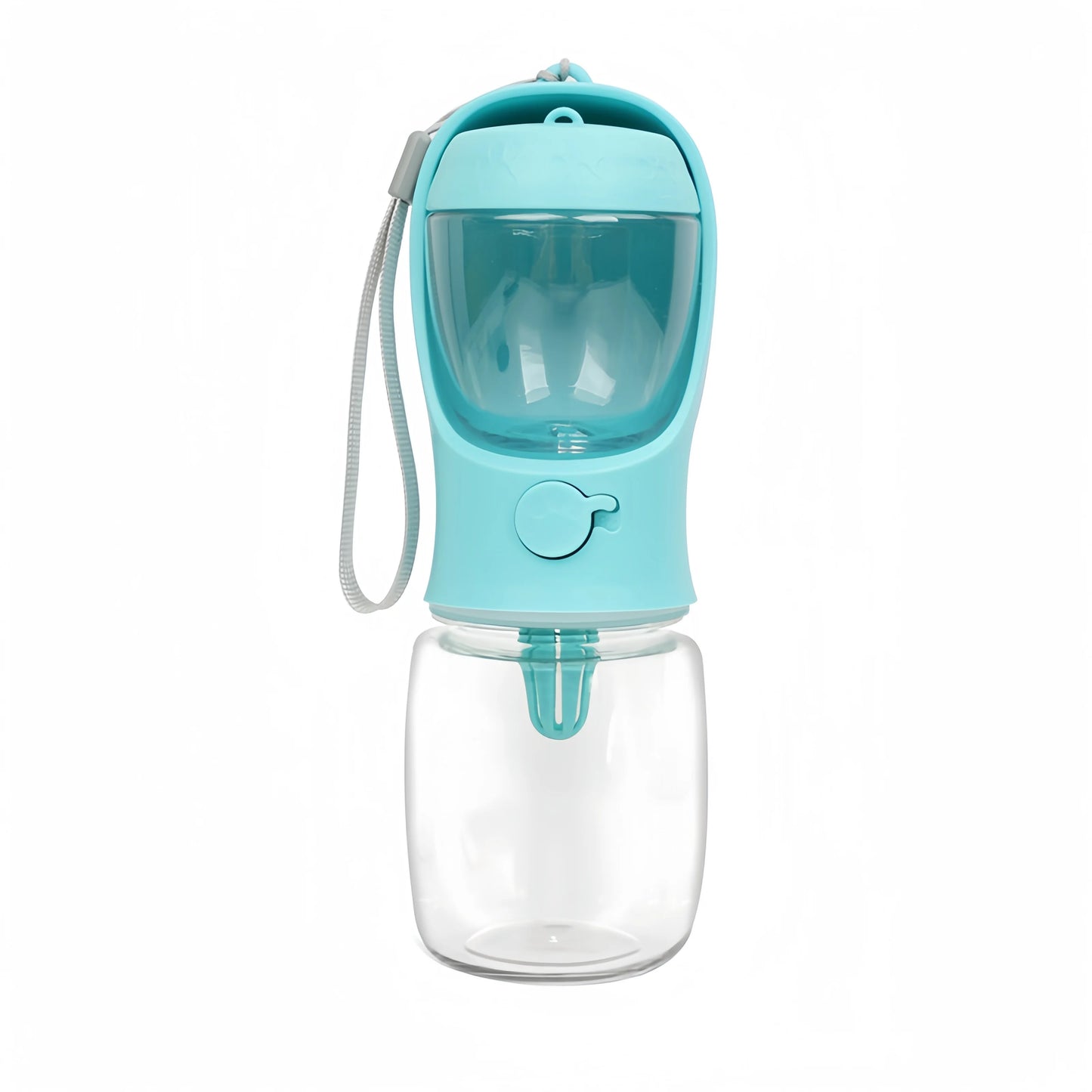 PORTABLE PET WATER BOTTLE WITH FOOD COMPARTMENT & DISPENSER