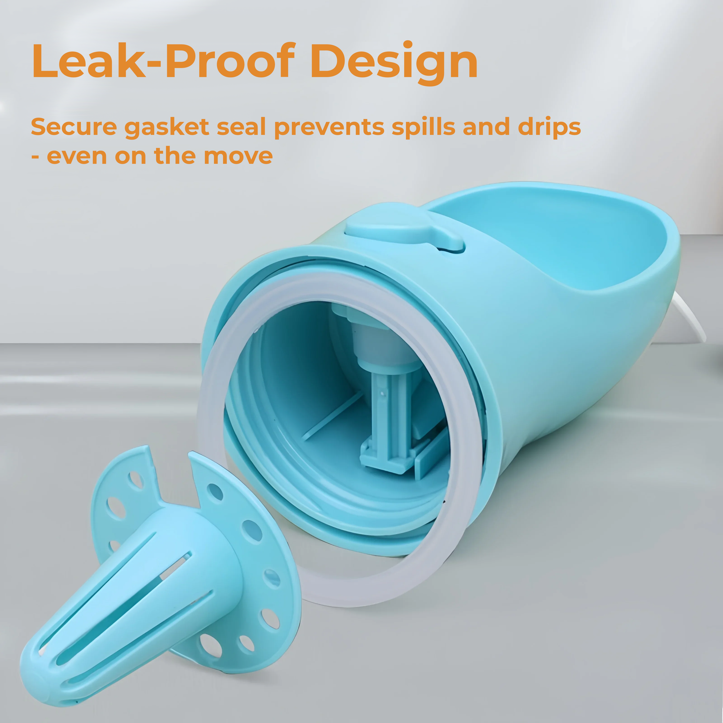 PORTABLE PET WATER BOTTLE WITH FOOD COMPARTMENT & DISPENSER