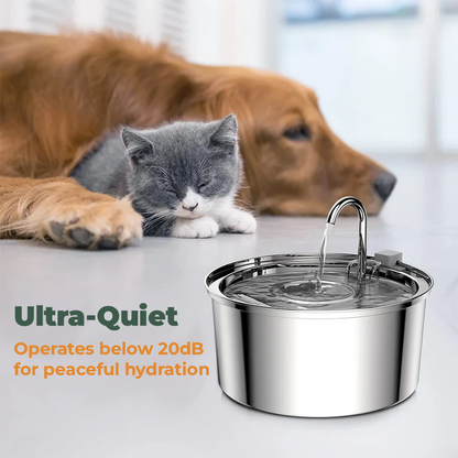 STAINLESS STEEL 3.2L PET WATER FOUNTAIN