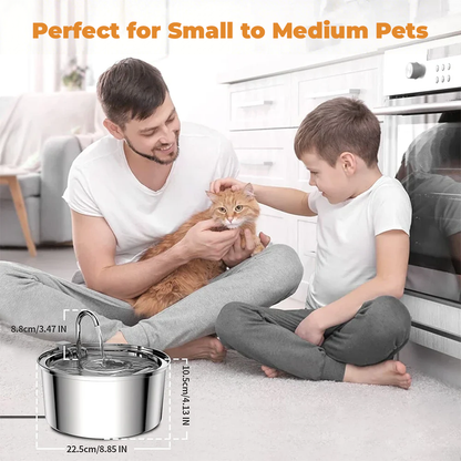 STAINLESS STEEL 3.2L PET WATER FOUNTAIN
