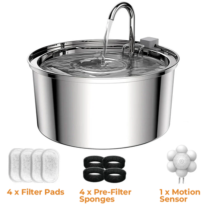 STAINLESS STEEL 3.2L PET WATER FOUNTAIN